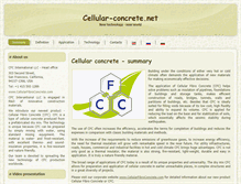 Tablet Screenshot of cellular-concrete.net